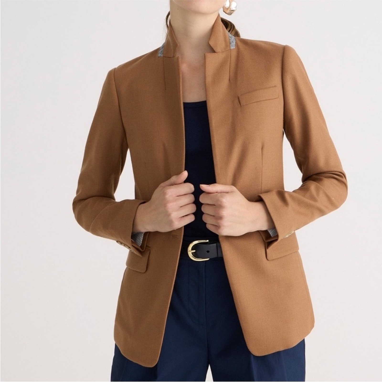 New! J.Crew Regent Wool Jacket Tan Blazer // Size: 2